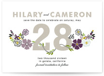 Floral Date Save the Date Cards