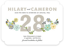 Floral Date Save the Date Cards