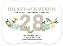 Floral Date Save the Date Cards