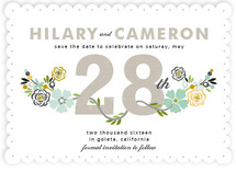 Floral Date Save the Date Cards
