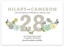 Floral Date Save the Date Cards