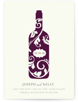 Vineyard Silhouette Save the Date Cards