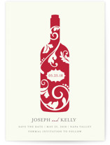 Vineyard Silhouette Save the Date Cards