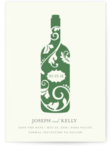 Vineyard Silhouette Save the Date Cards