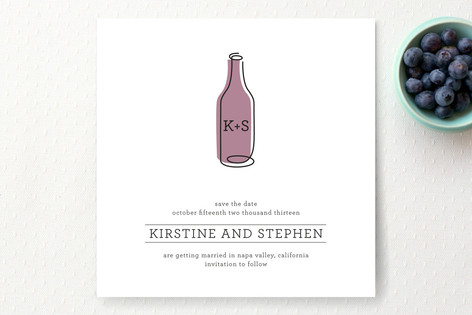 Vino Save the Date Cards