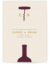 Uncorked Save the Date Cards