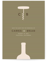Uncorked Save the Date Cards