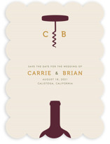 Uncorked Save the Date Cards