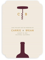 Uncorked Save the Date Cards