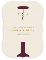 Uncorked Save the Date Cards