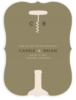Uncorked Save the Date Cards