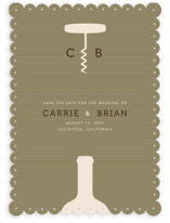 Uncorked Save the Date Cards
