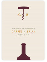 Uncorked Save the Date Cards