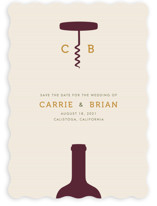 Uncorked Save the Date Cards