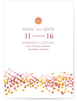 Abstract Autumn Save the Date Cards