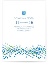 Abstract Autumn Save the Date Cards