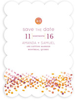 Abstract Autumn Save the Date Cards
