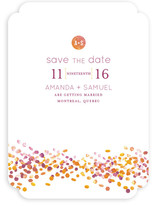 Abstract Autumn Save the Date Cards
