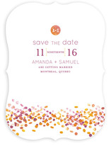 Abstract Autumn Save the Date Cards