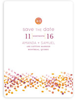 Abstract Autumn Save the Date Cards