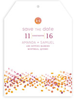 Abstract Autumn Save the Date Cards