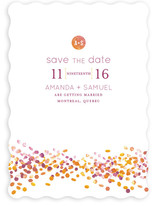 Abstract Autumn Save the Date Cards