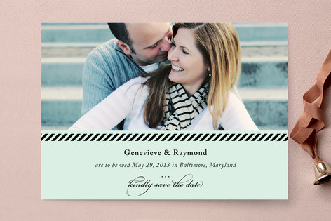 Sweet Stripes Save the Date Cards