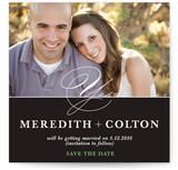 A Modern Yes Save the Date Cards