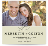 A Modern Yes Save the Date Cards