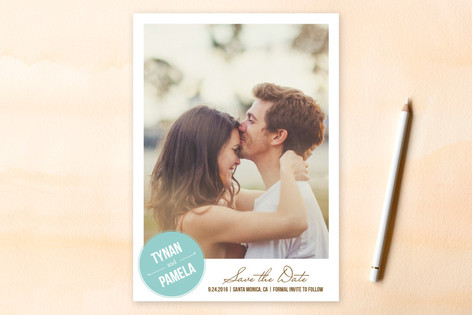 Stamped Save the Date Cards