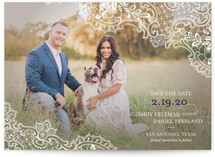 Lace Save the Date Cards