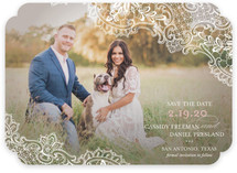 Lace Save the Date Cards