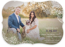 Lace Save the Date Cards