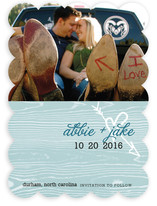 Woodgrain Love Save the Date Cards