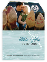 Woodgrain Love Save the Date Cards