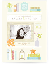 Bookends Save the Date Cards