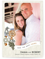 Zinfandel Flowers Save the Date Cards