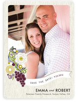 Zinfandel Flowers Save the Date Cards
