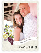 Zinfandel Flowers Save the Date Cards