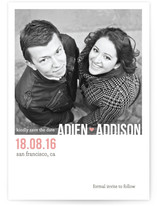 Modern Type Save the Date Cards
