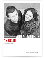 Modern Type Save the Date Cards