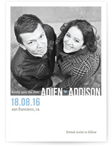Modern Type Save the Date Cards