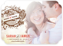 Vintage Wine Barrel Save the Date Cards