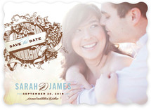 Vintage Wine Barrel Save the Date Cards