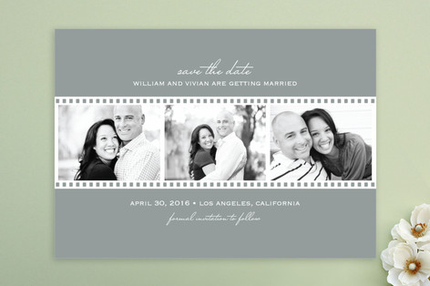 Film Reel Save the Date Cards