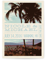 Coconut Plantation Save the Date Cards