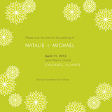 Modern Flowers Save the Date Cards, by papermoon