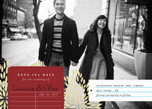 Modern Library Save the Date Cards, by Sweet Paper Studio