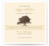 Oak Tree Save the Date Cards