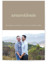 Pop of Color Save the Date Cards